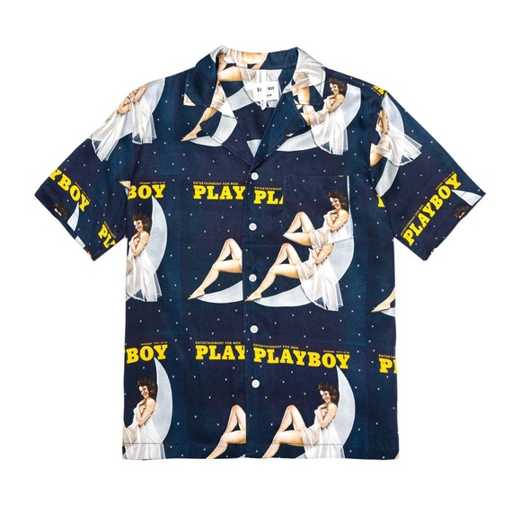 NWT Playboy Soulland December 1973 Playboy Camp Shirt Shirt - Picture 3 of 9